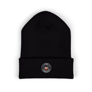 Dark Classic Cuffed Beanie (Embroidery) - AIDE Logo